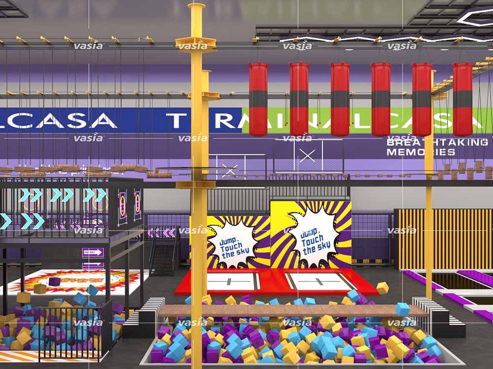 ملعب داخلي مع الترامبولين S0392