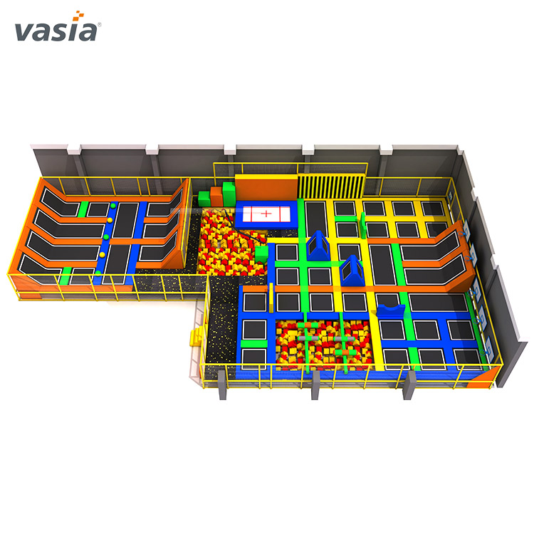 حديقة الترامبولين الملونة للأطفال بالقرب مني
