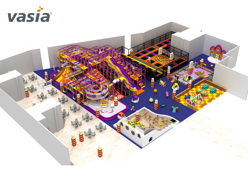 موضوع الحلوى ملعب داخلي W0034