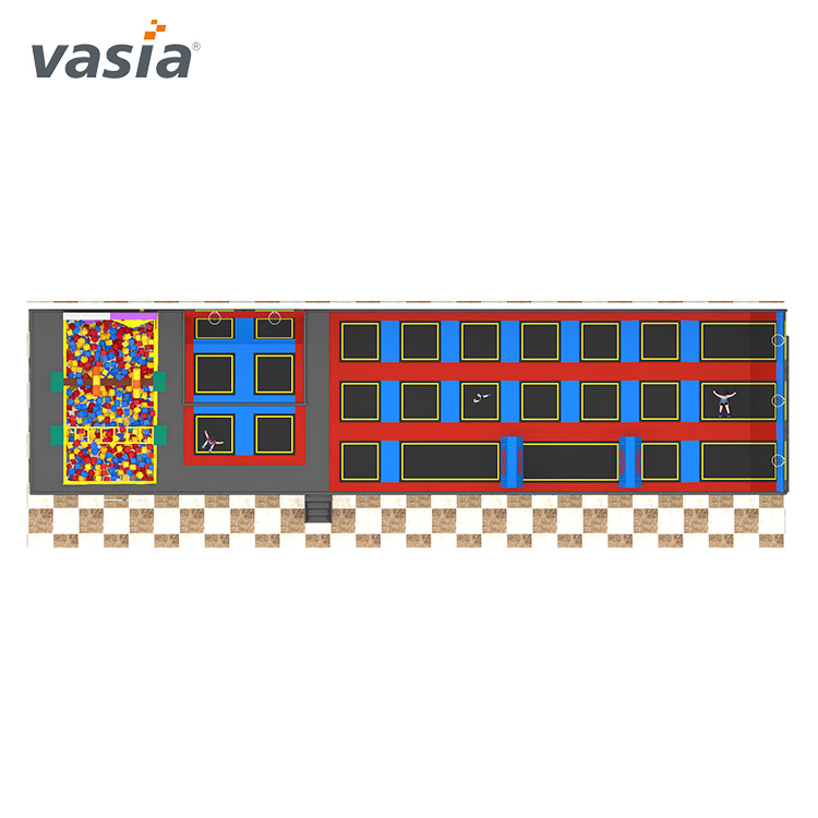 حديقة ترامبولين مجانية مخصصة بجودة عالية-Vasia