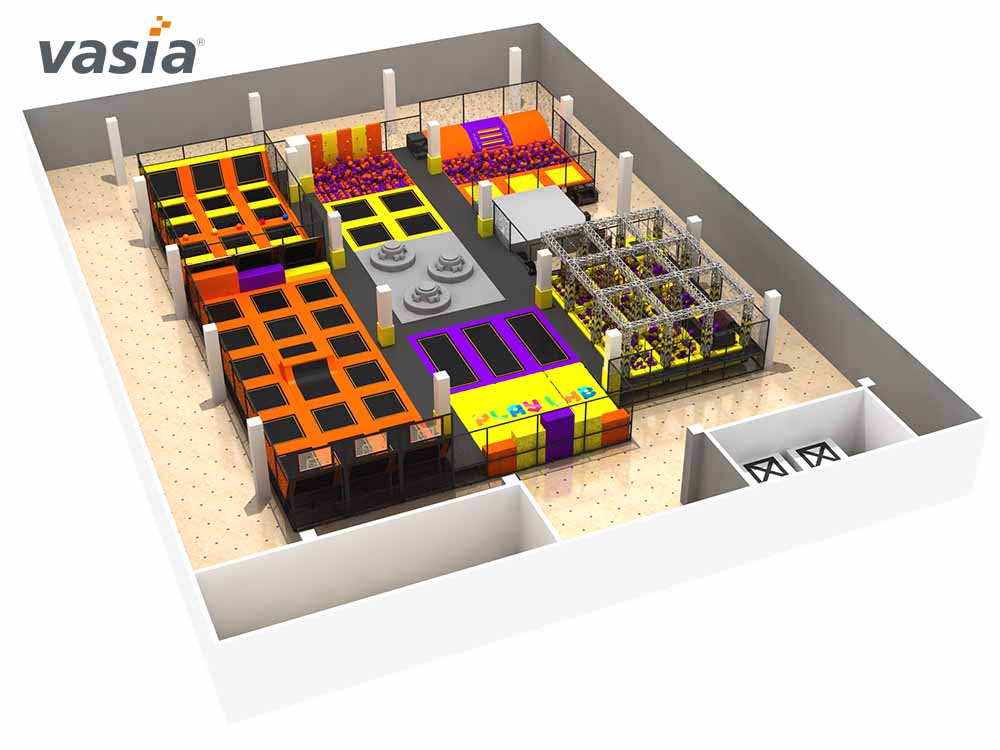 ملعب الترامبولين المتكامل S0436