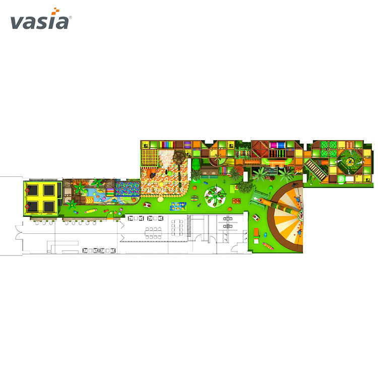 الصين موضوع الغابة وقت اللعب المثير اللعب الناعم ملعب داخلي - Vasia