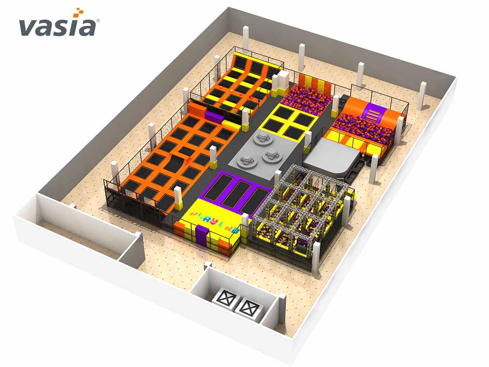 ملعب الترامبولين المتكامل S0434