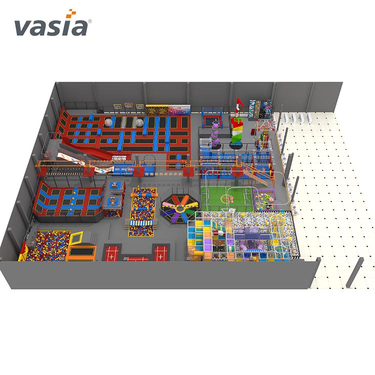 حديقة الترامبولين التجارية مجانية حسب الطلب-Vasia