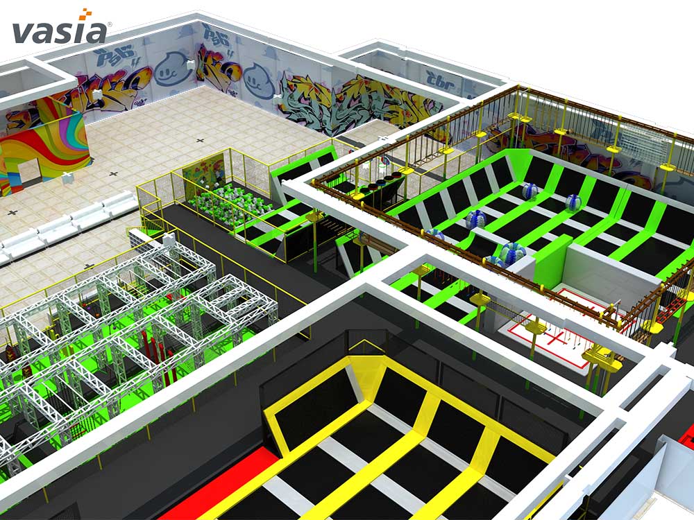 حديقة الترامبولين W0033